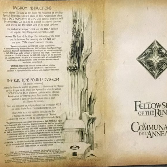 LOR the Fellowship of the Ring SPECIAL EXTENDED DVD EDITION - Picture 13 of 16